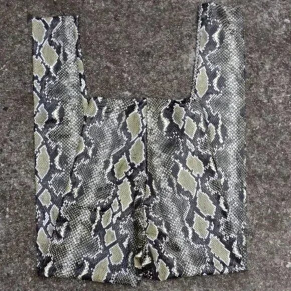 Commando Faux Leather Snakeskin Leggings High Rise Sculpt Fit Size S NWOT - Picture 2 of 6